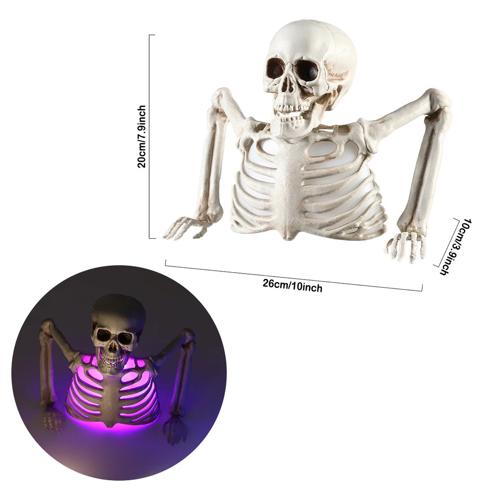 Glowing Skull Halloween Decoration