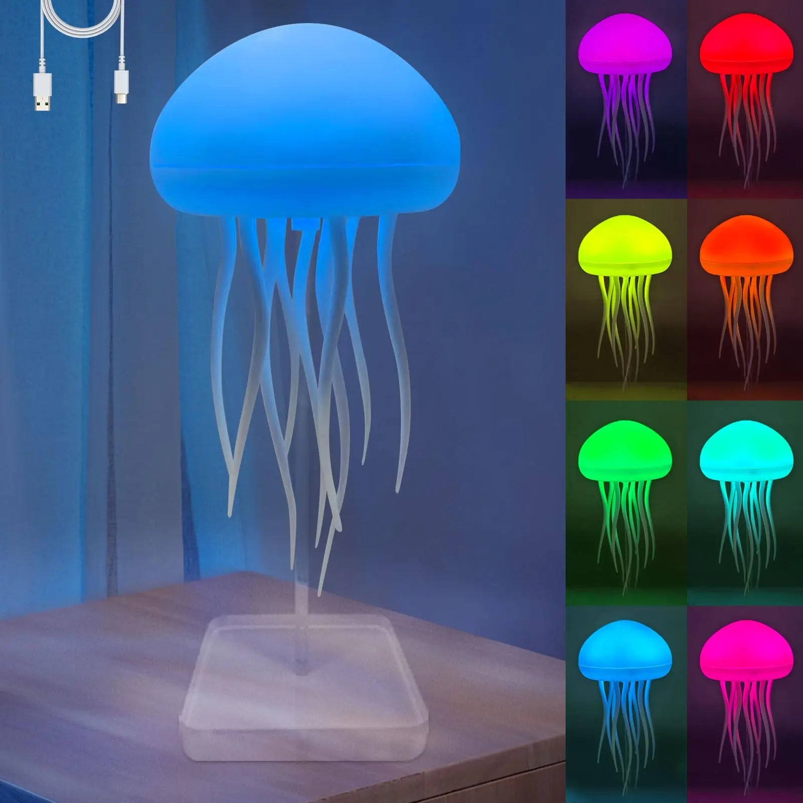 Jellyfish RGB Lamp Voice Control