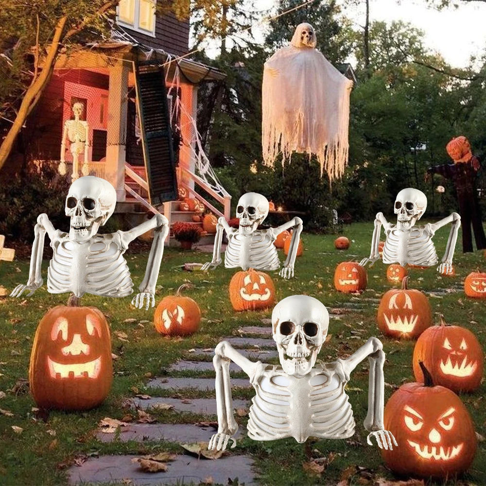 Glowing Skull Halloween Decoration