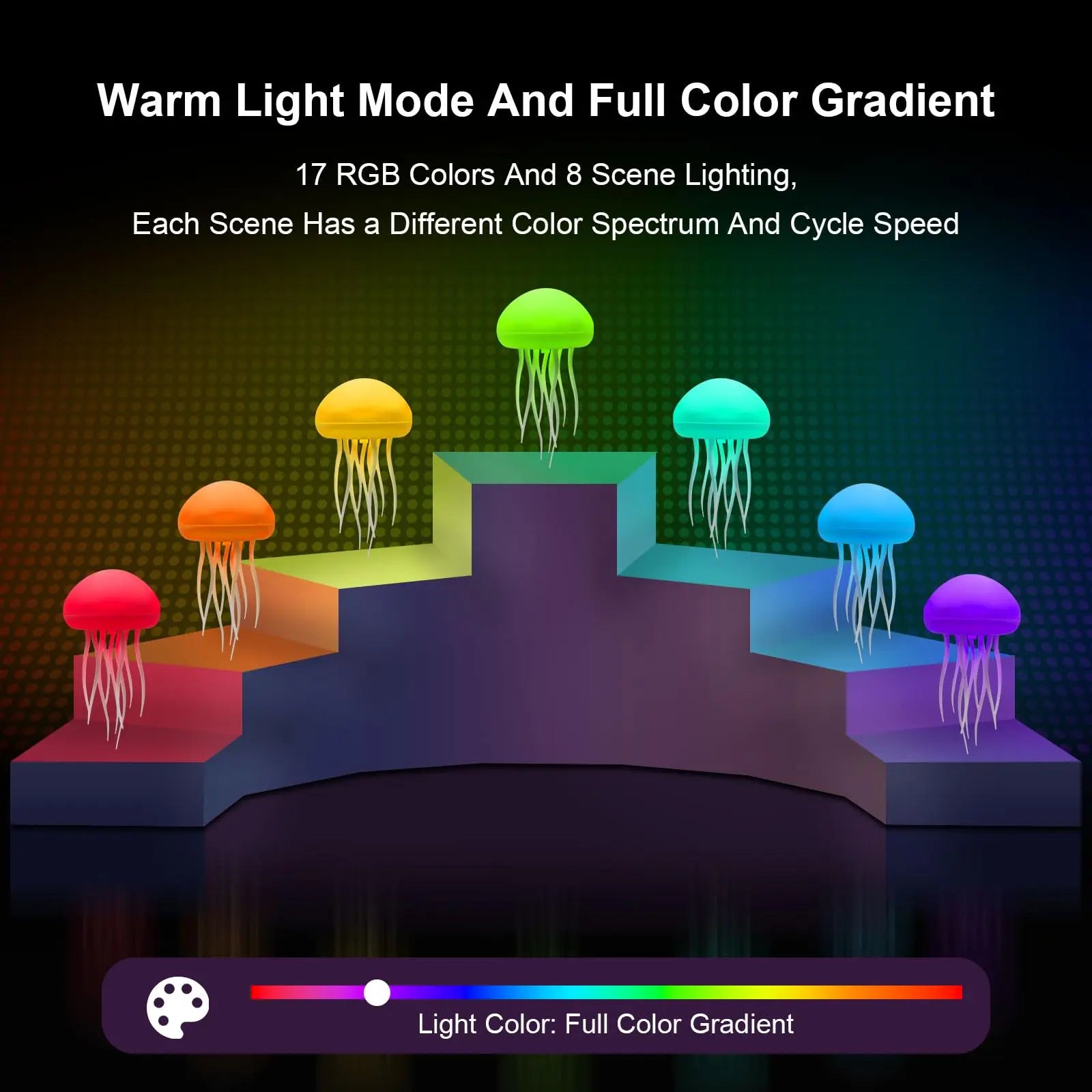 Jellyfish RGB Lamp Voice Control