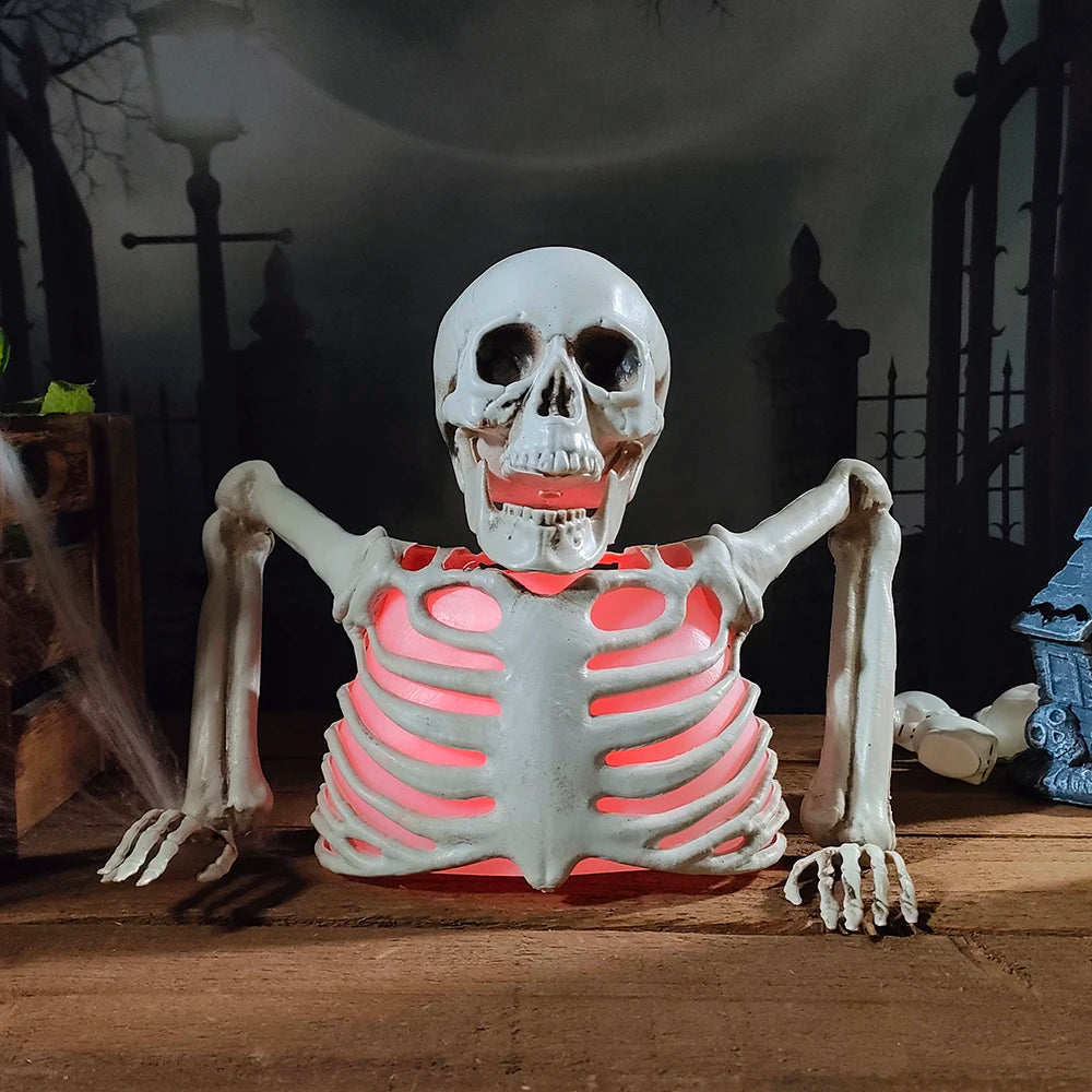 Glowing Skull Halloween Decoration