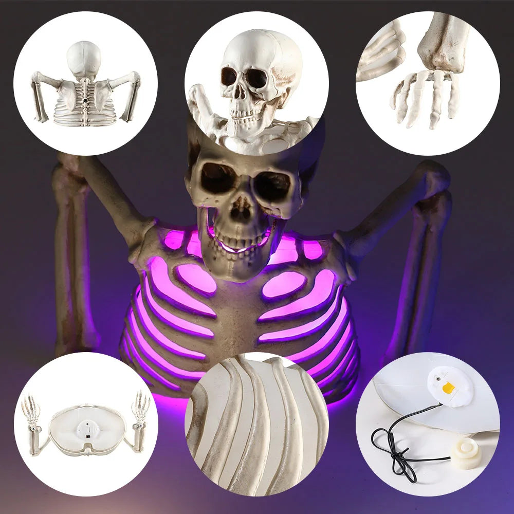 Glowing Skull Halloween Decoration
