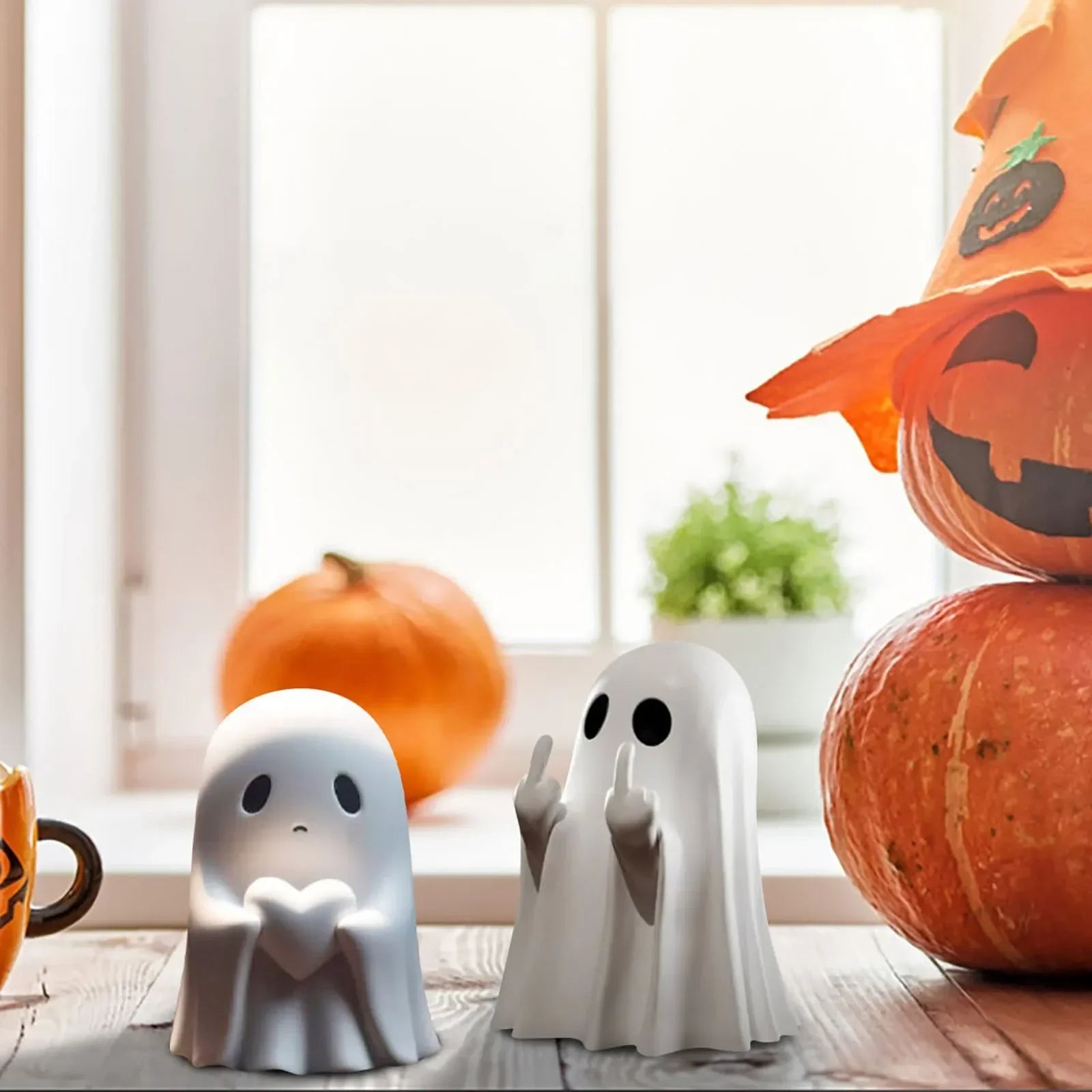 Halloween Middle Finger Love Ghost