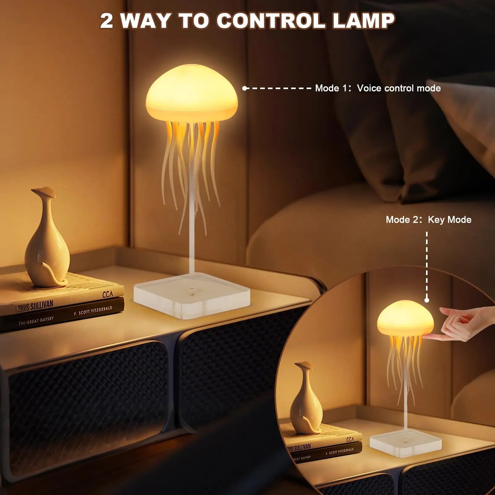 Jellyfish RGB Lamp Voice Control