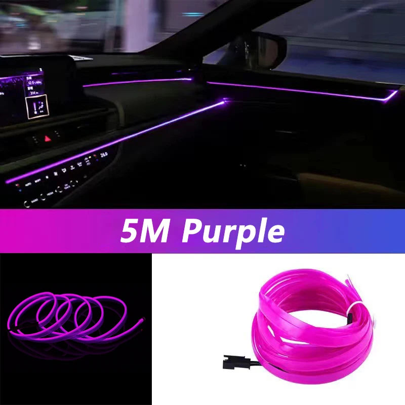 USB Car LED Strip  Flexible Neon